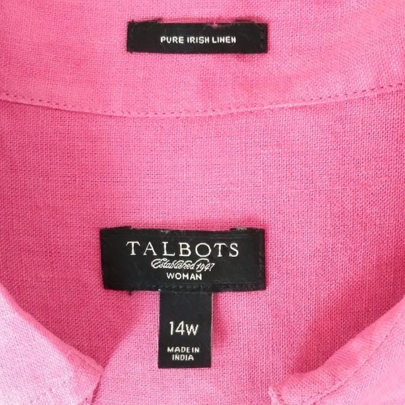Talbots 100% Irish Linen Sz 14W 🌹4X Host Pick🌹 - Picture 8 of 9